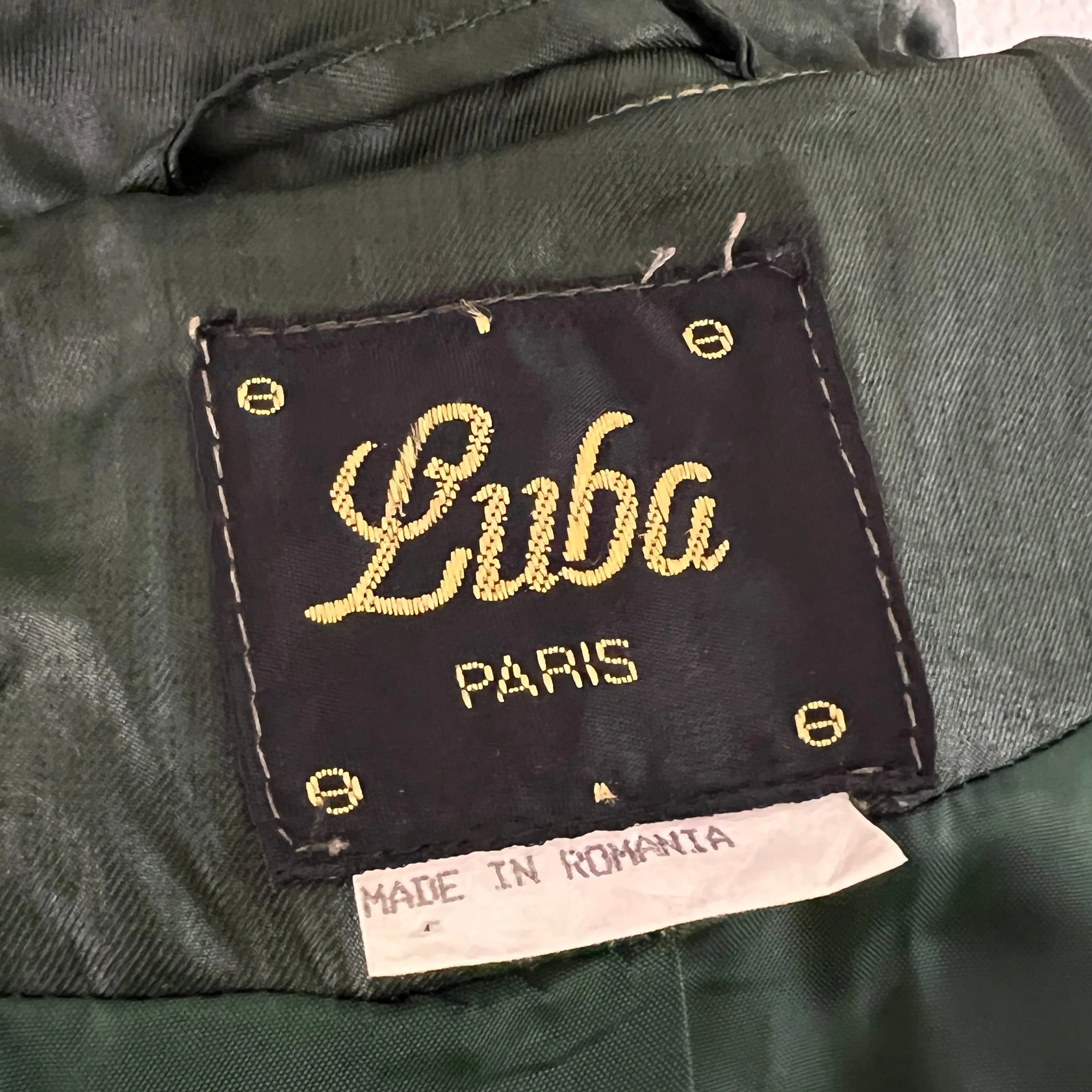 80s Full Length Green Trench Rain Coat Size 9/10