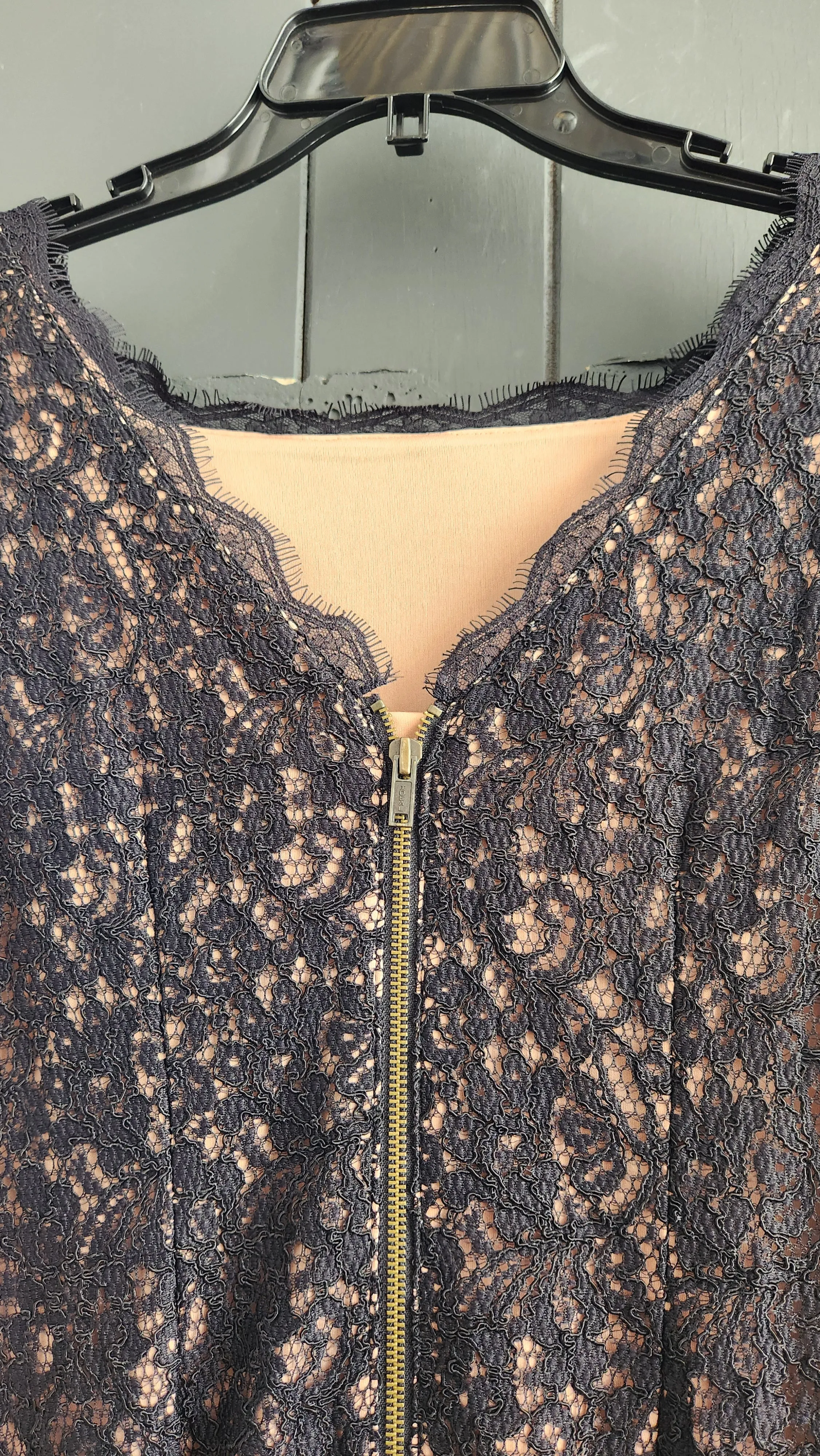 Adrianna Papell Black Lace Dress