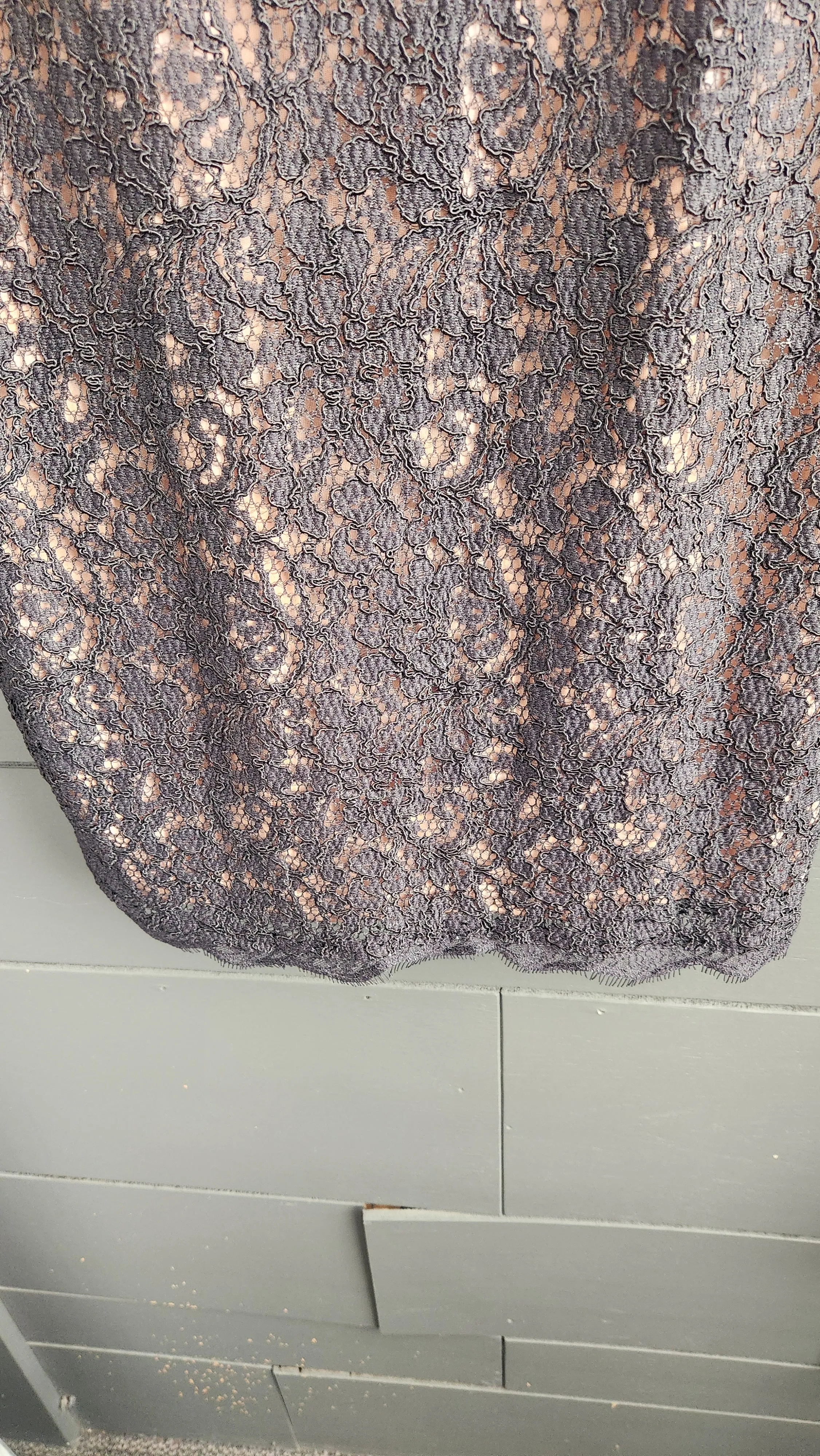 Adrianna Papell Black Lace Dress