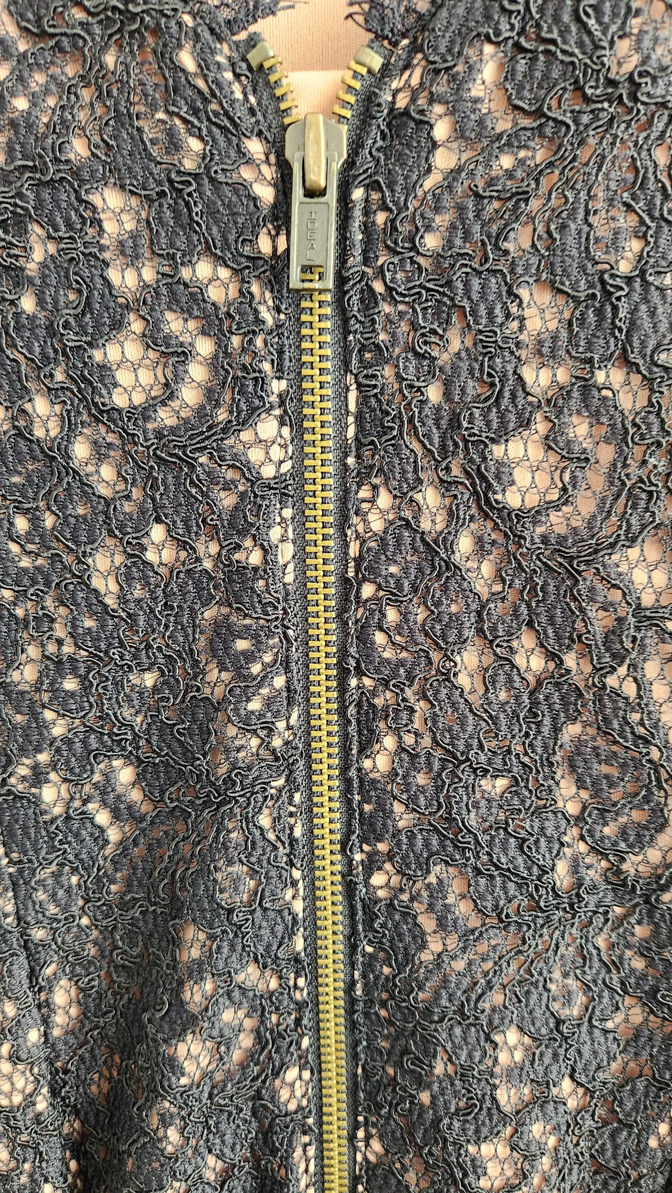 Adrianna Papell Black Lace Dress