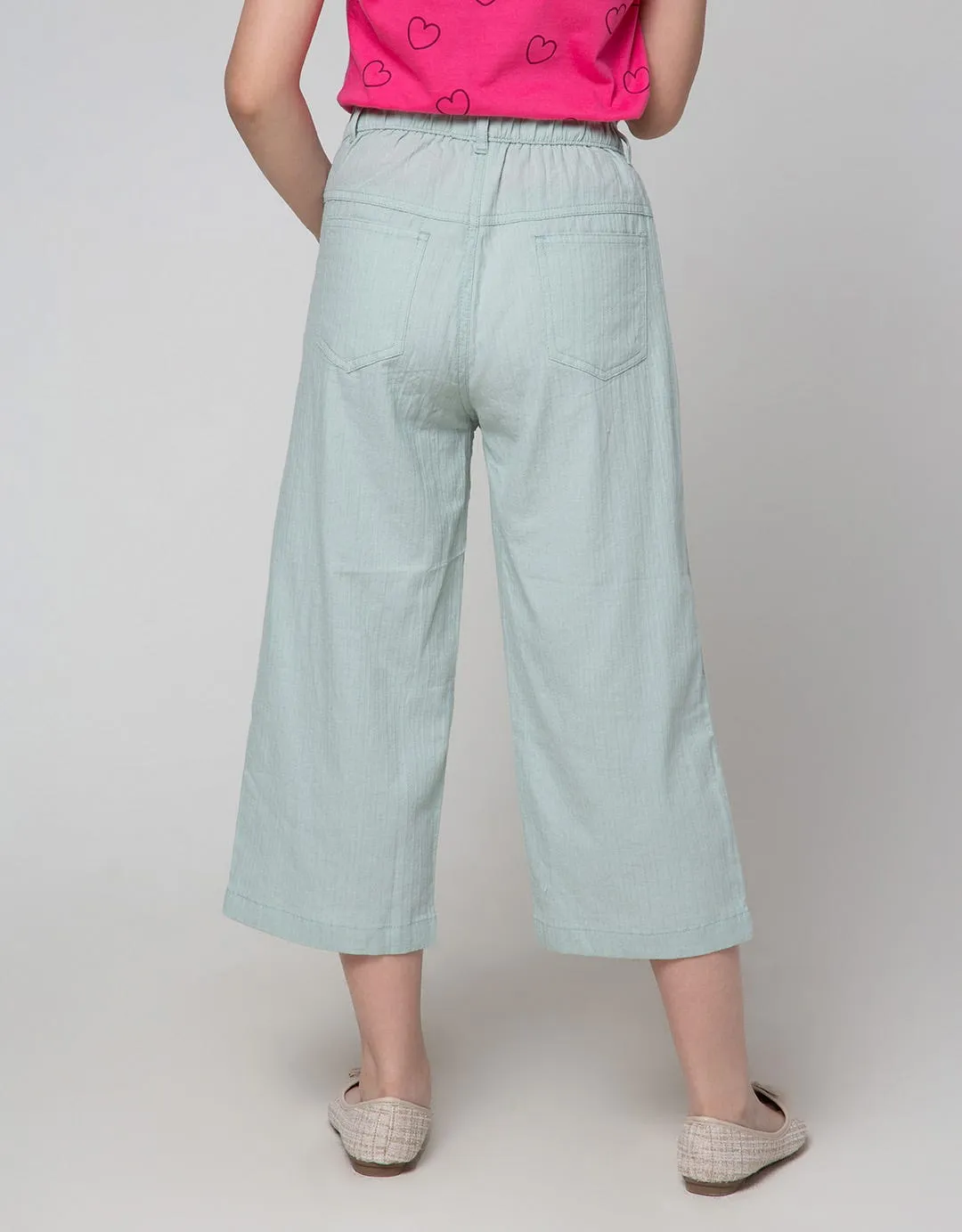 Aero Long Pants Kulot Polos Pinggang Karet Casual