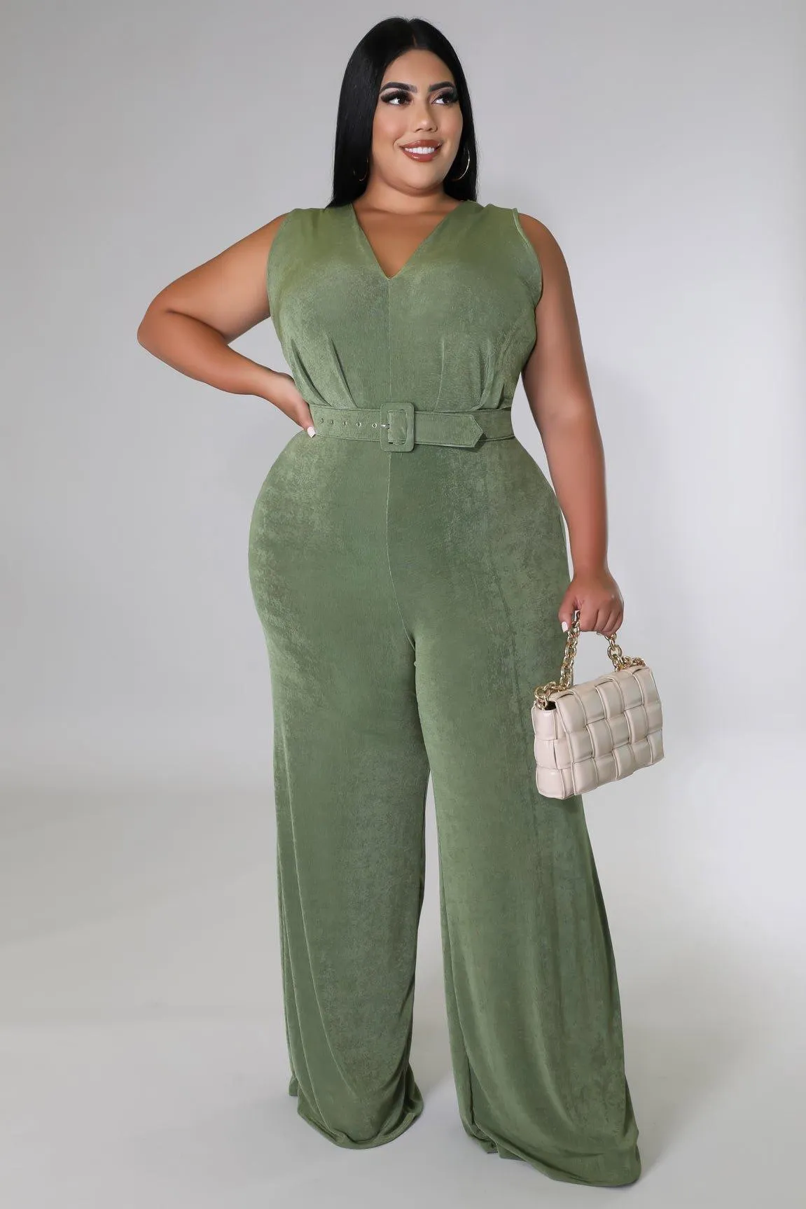Aliya Belted Jumpsuit