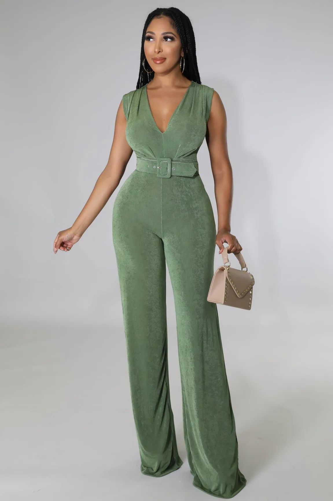 Aliya Belted Jumpsuit