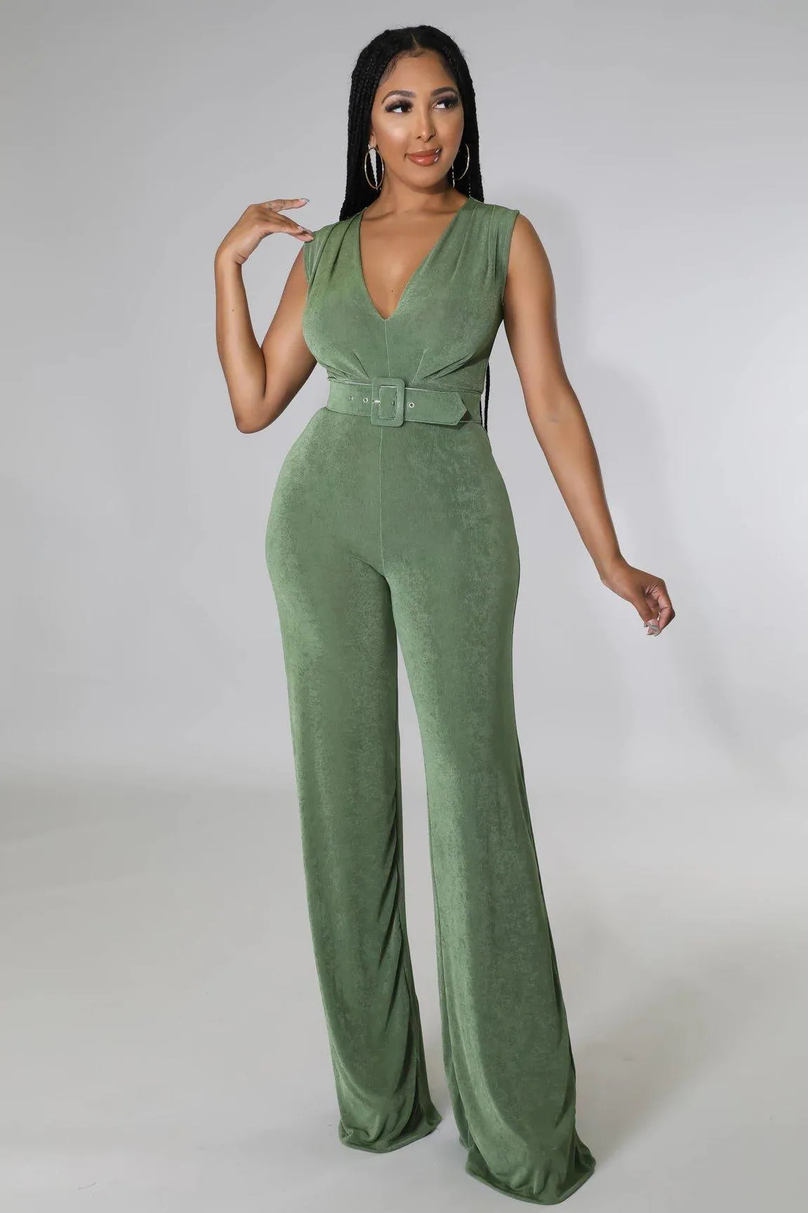 Aliya Belted Jumpsuit