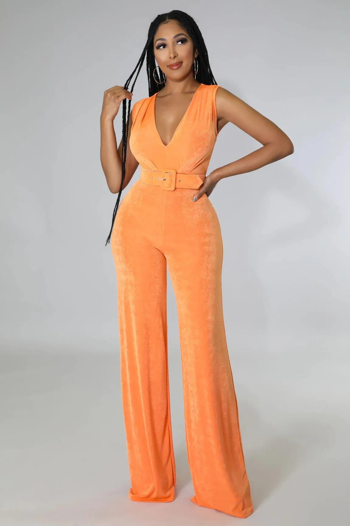 Aliya Belted Jumpsuit