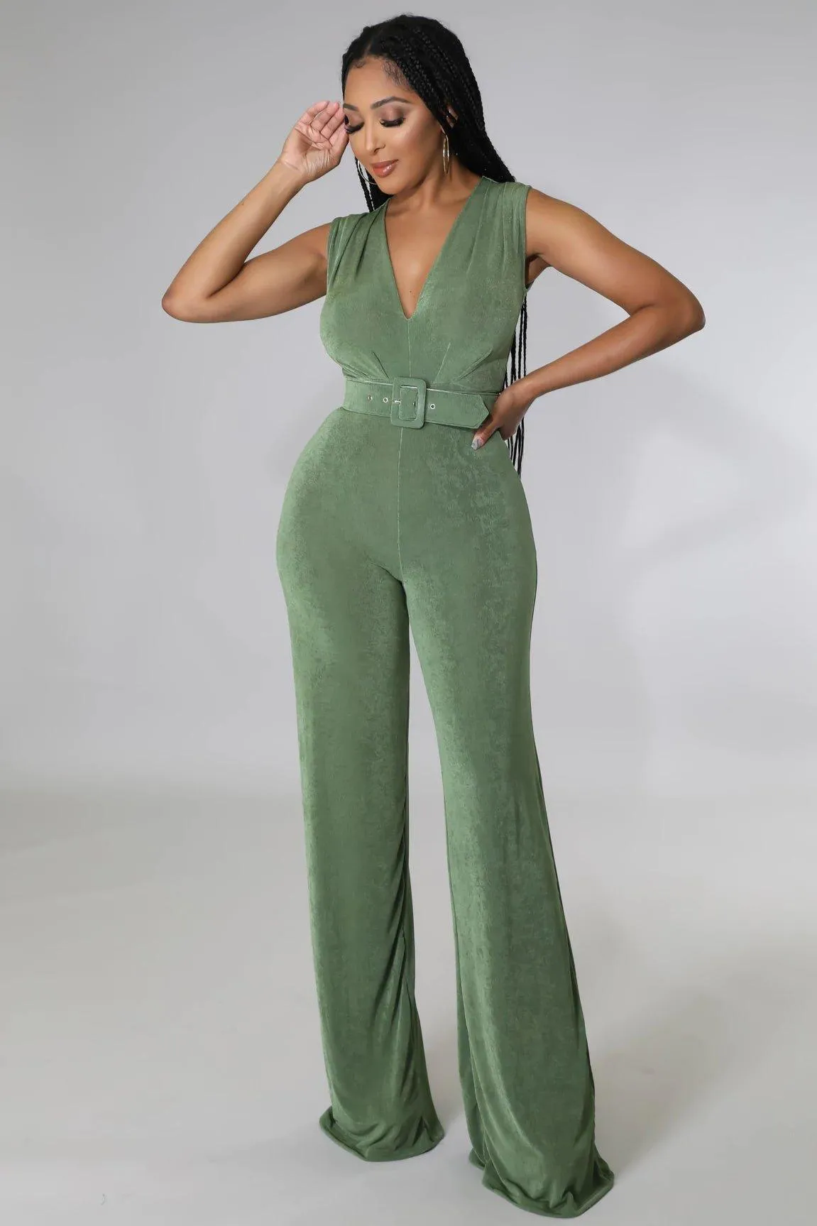 Aliya Belted Jumpsuit