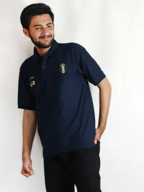 AM Men's Polo T-Shirt Bark Blue