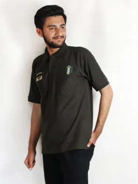 AM Men's Polo T-Shirt Dark Green