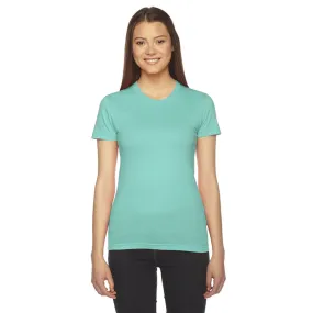 American Apparel Women's Mint Fine Jersey Short-Sleeve T-Shirt
