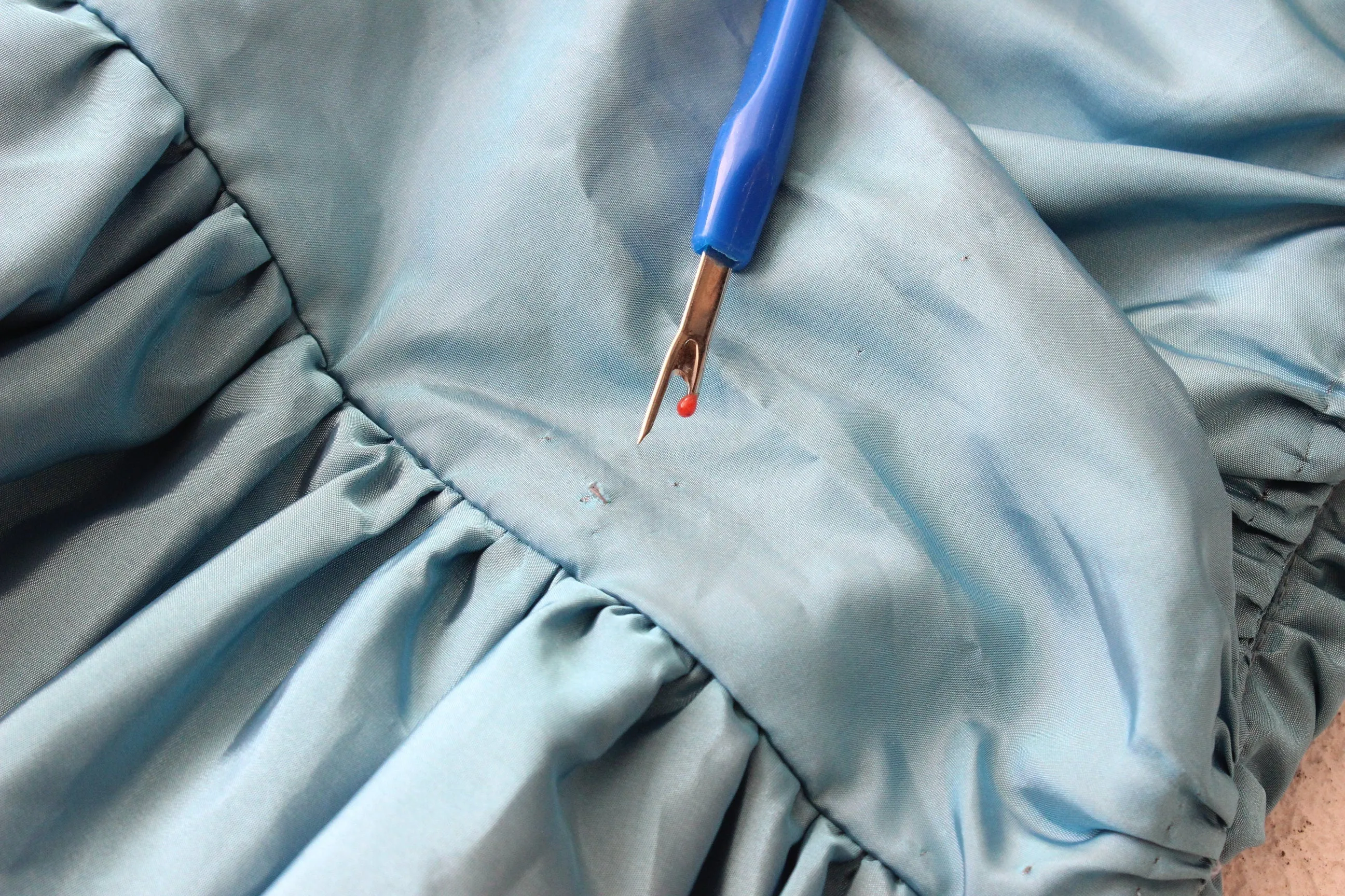 BALLETCORE 80s Taffeta Ruched Bubble Dress