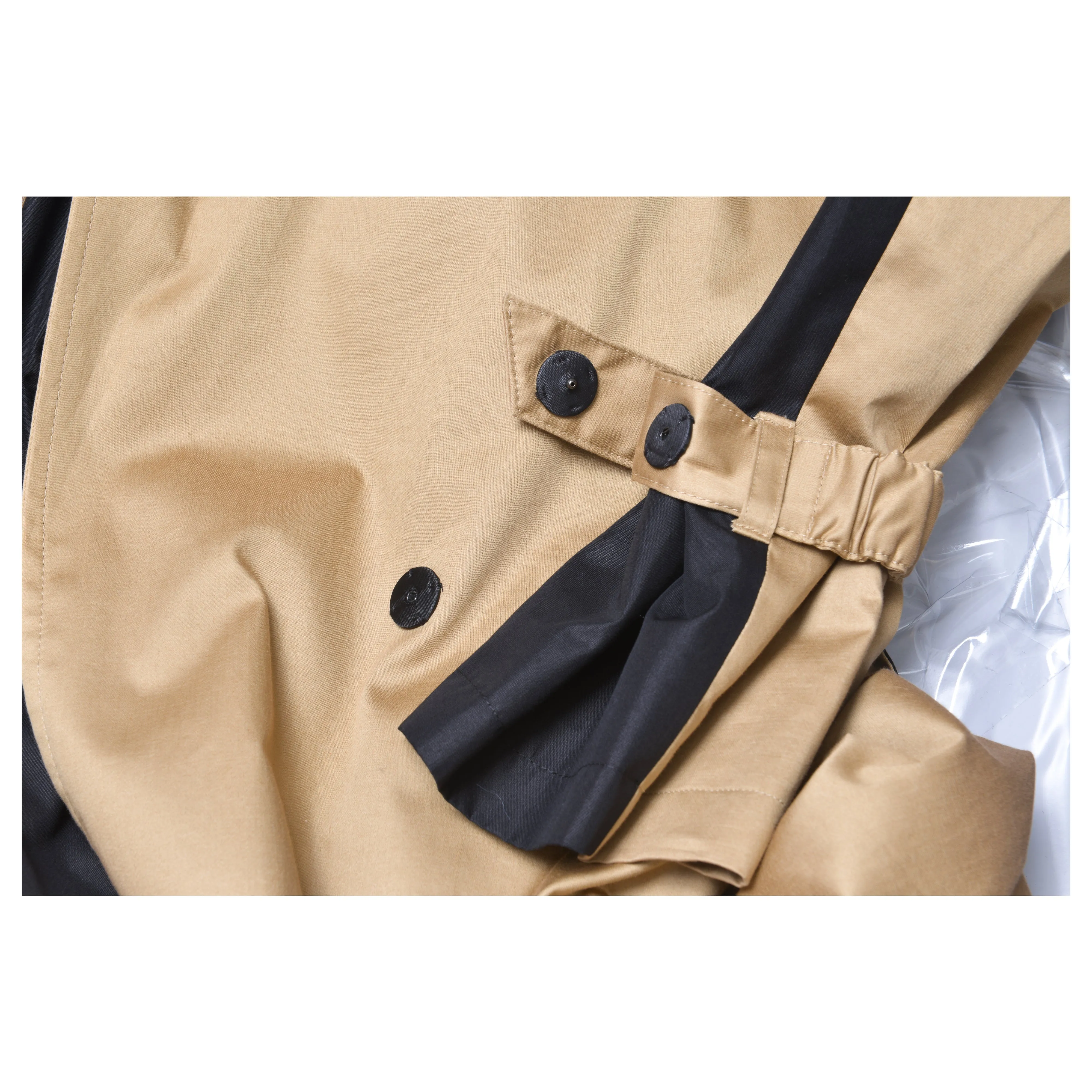 Bicolor Trench Coat