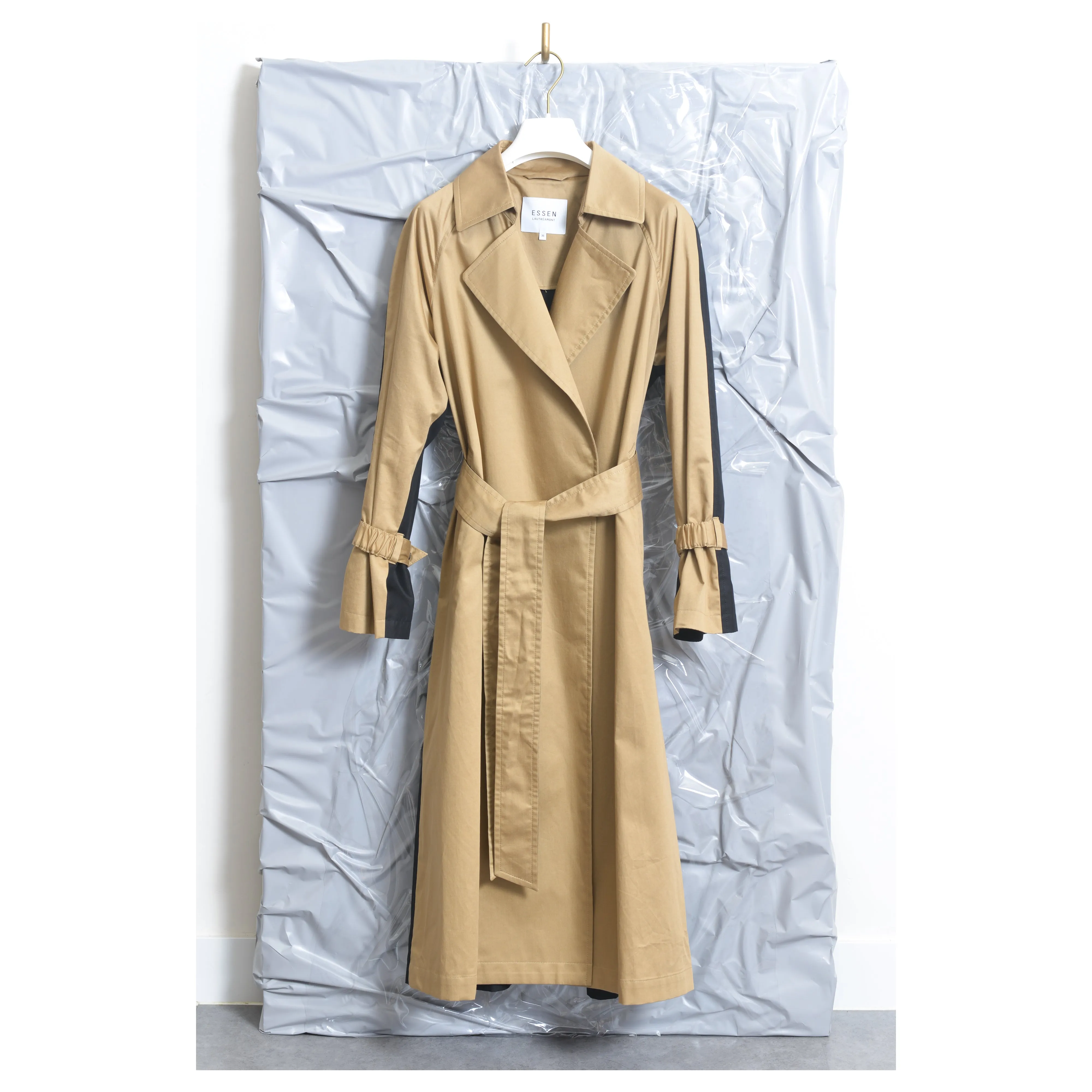 Bicolor Trench Coat