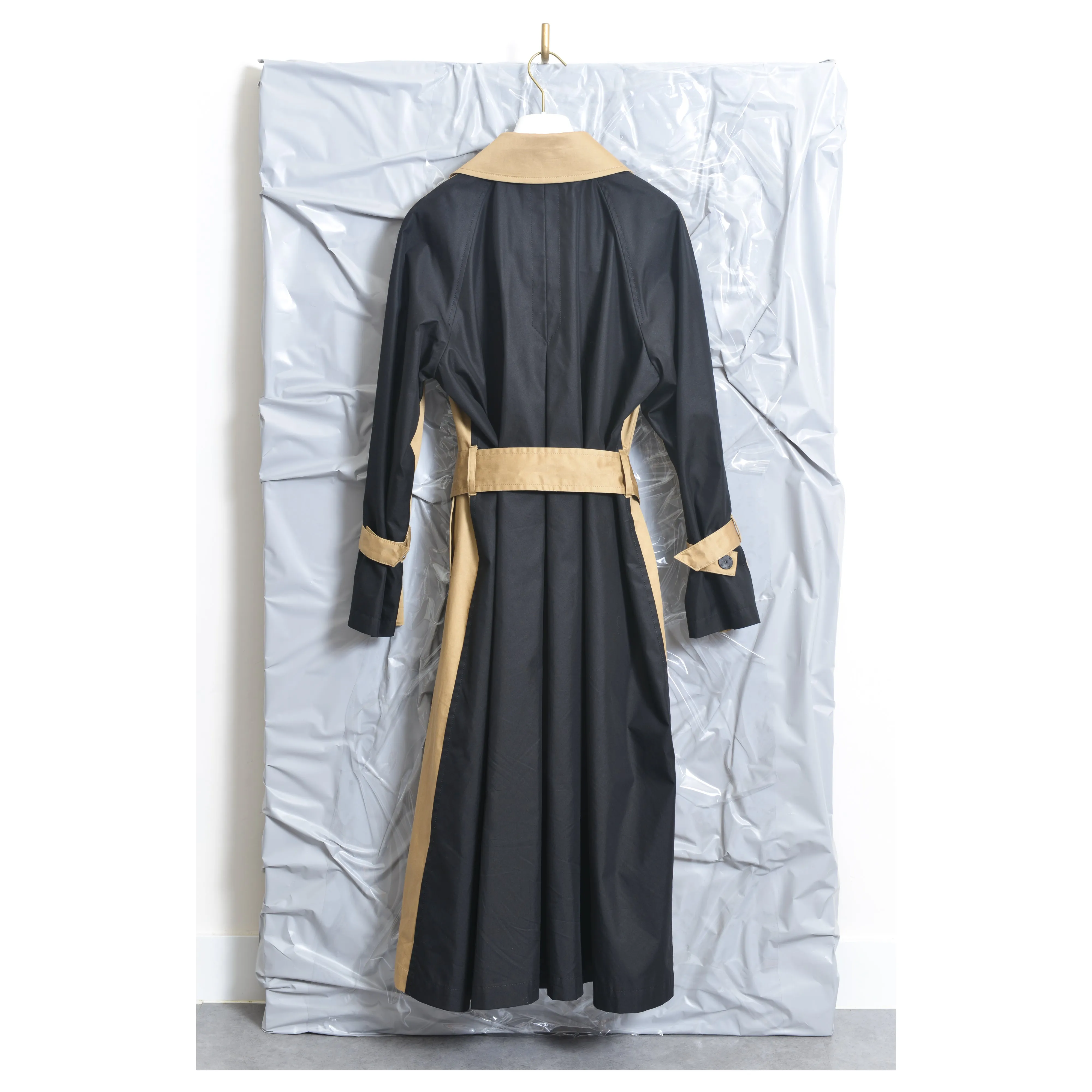 Bicolor Trench Coat