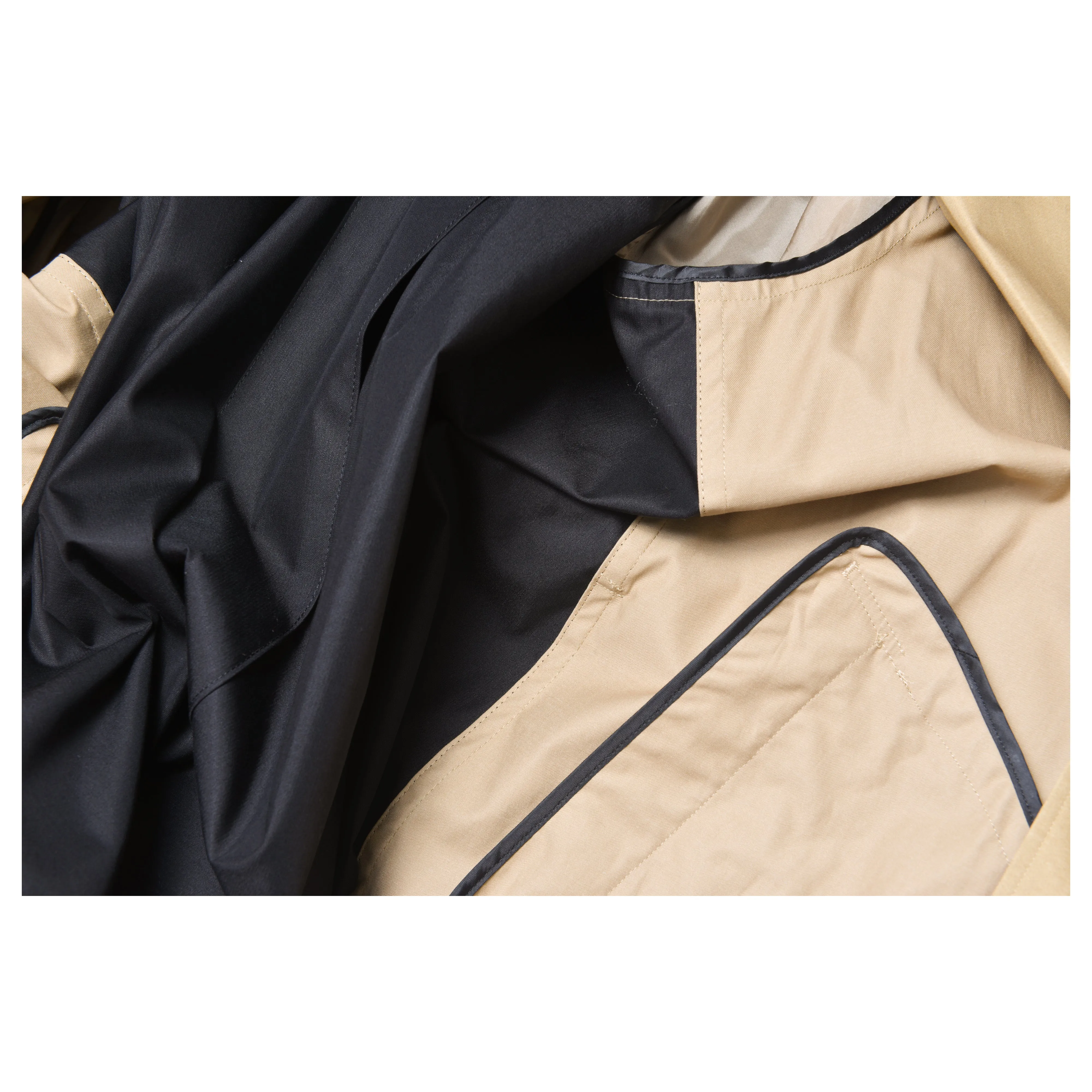 Bicolor Trench Coat