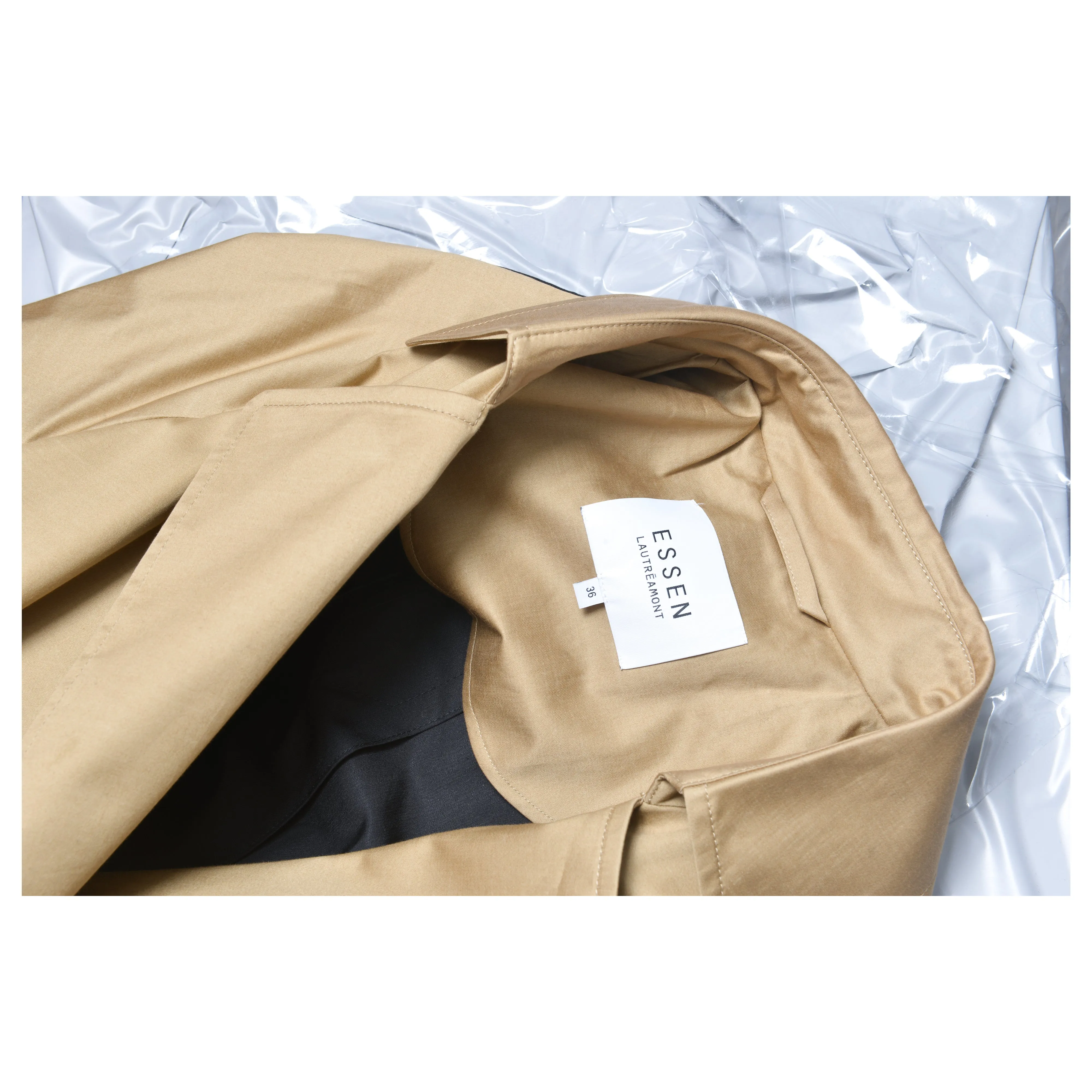 Bicolor Trench Coat