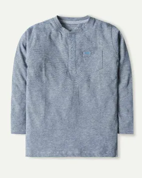Blue Henley T-Shirt