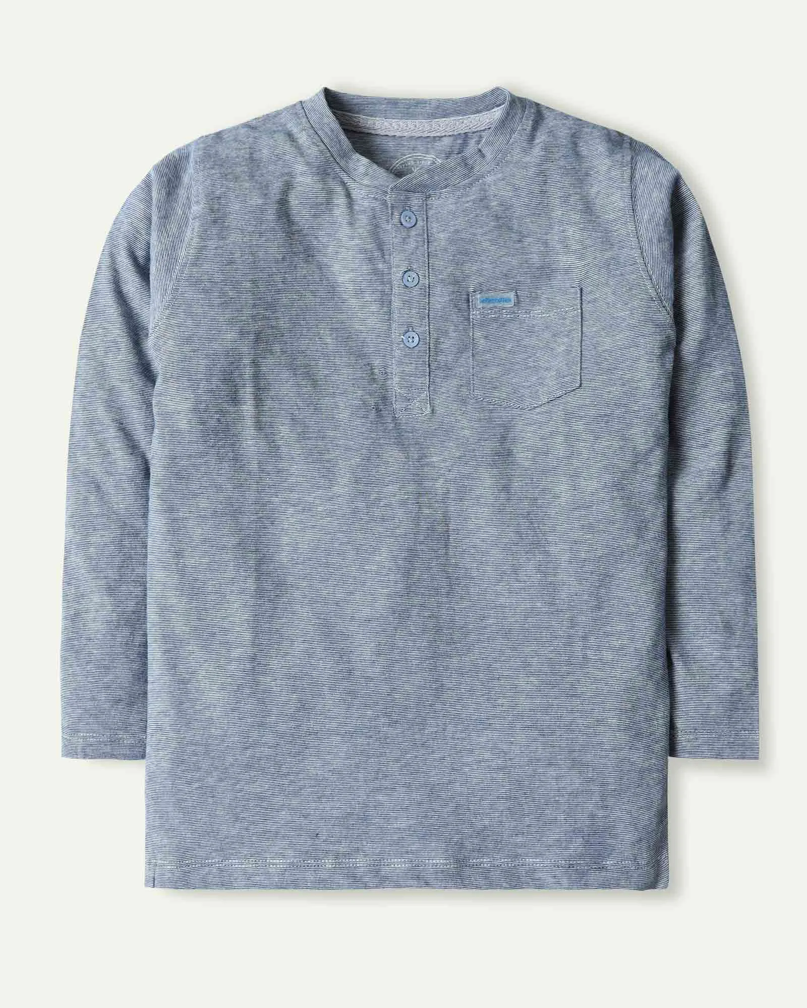 Blue Henley T-Shirt