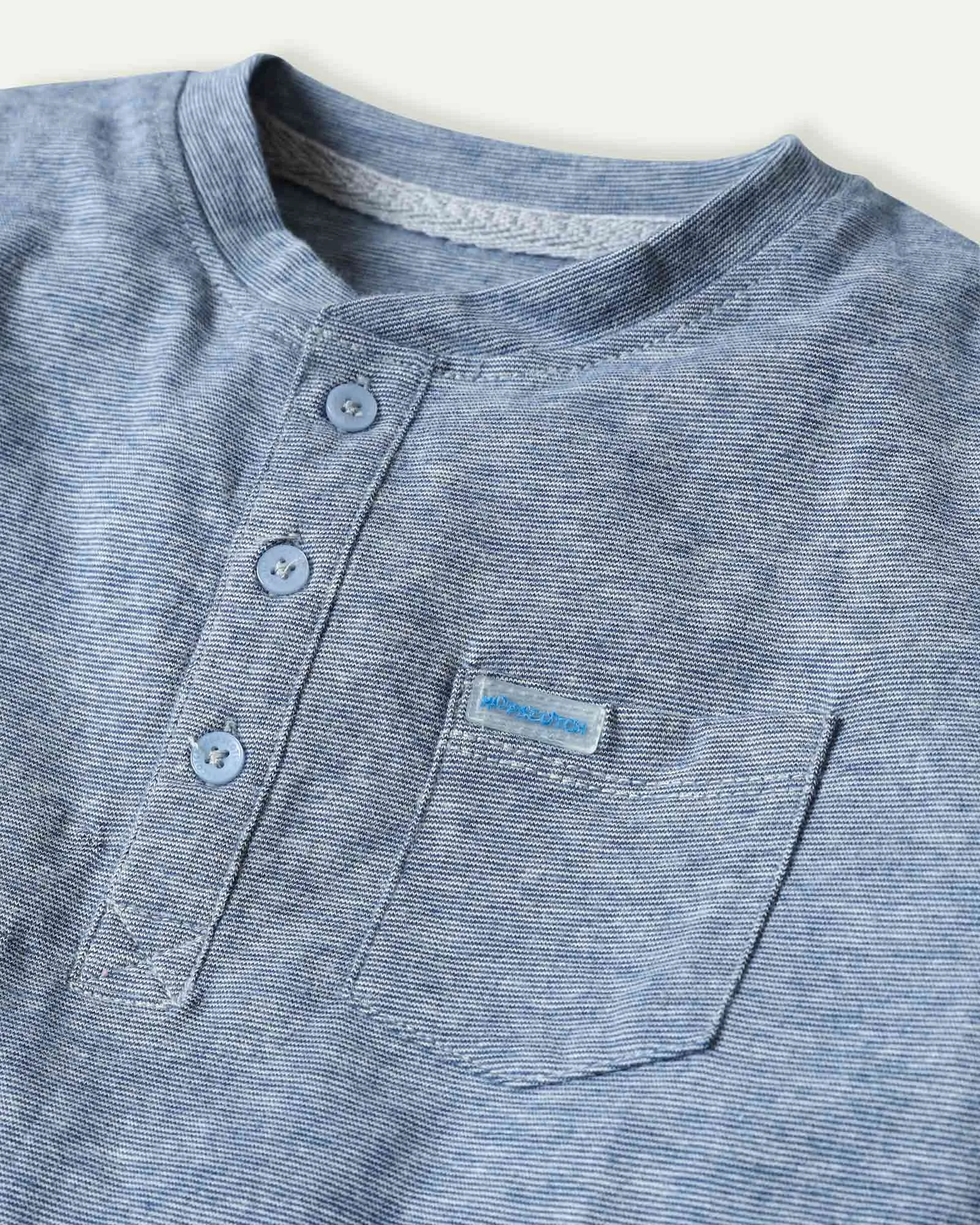 Blue Henley T-Shirt