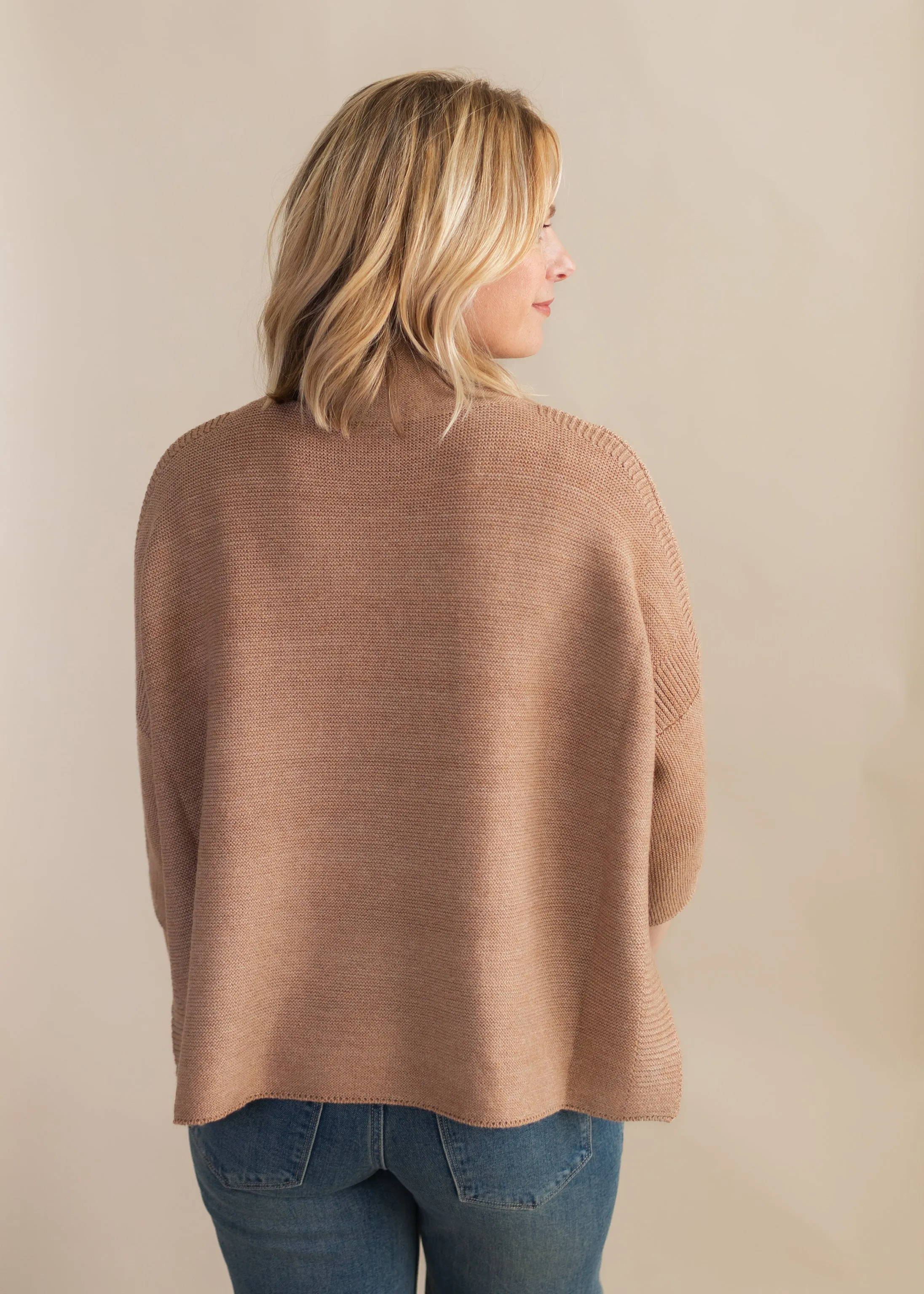 Boho One Size Sweater in Camel | Kerisma