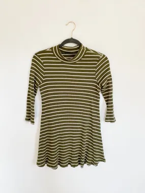 Boutique Striped Ribbed Tunic Small