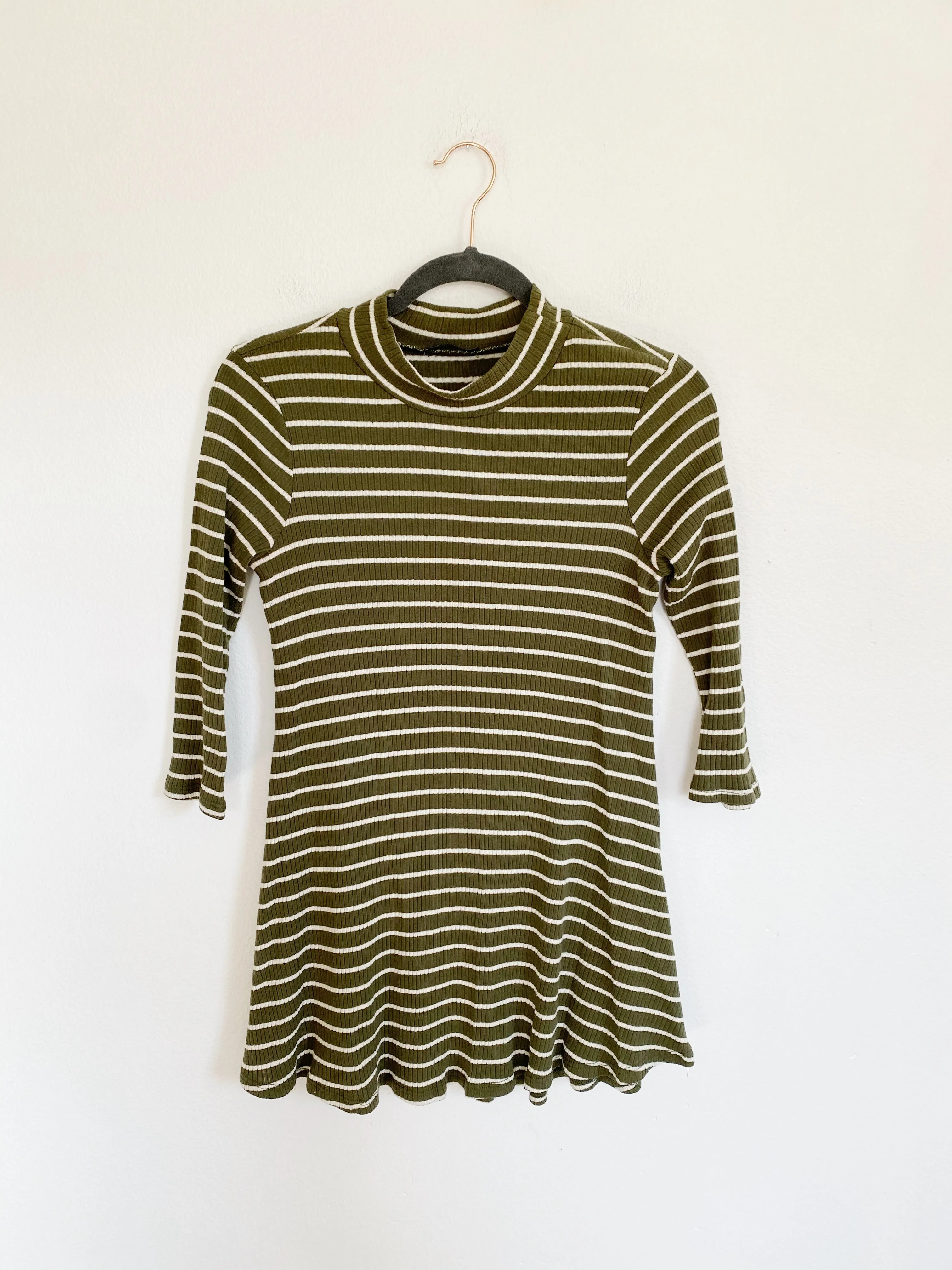 Boutique Striped Ribbed Tunic Small