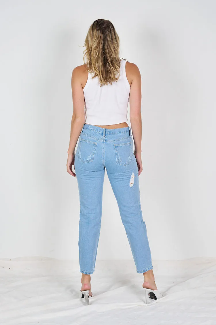 Boyfriend Ripped Jeans