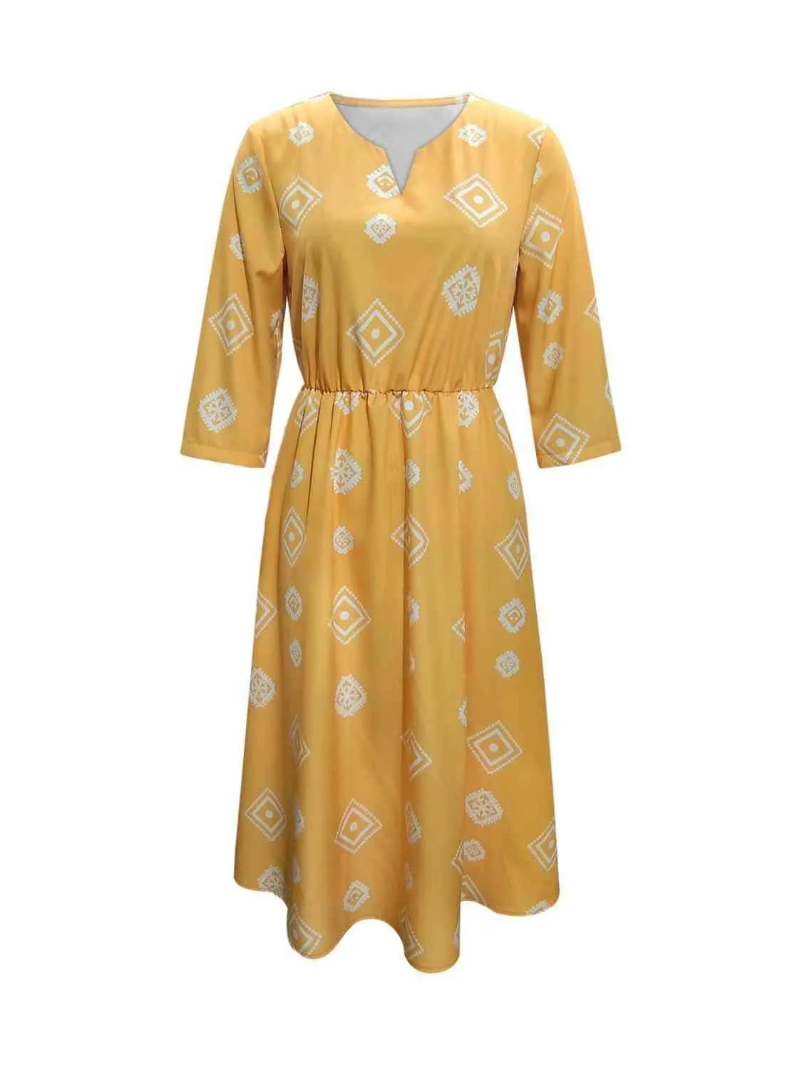 Brighten Up Your Day Yellow Midi Dress