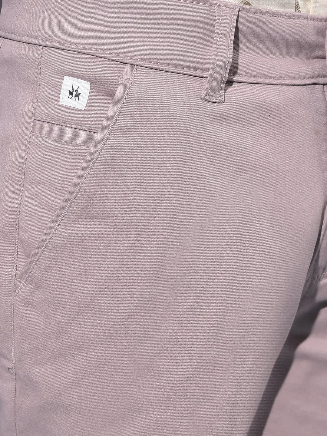 Brown Cotton Chinos Trousers