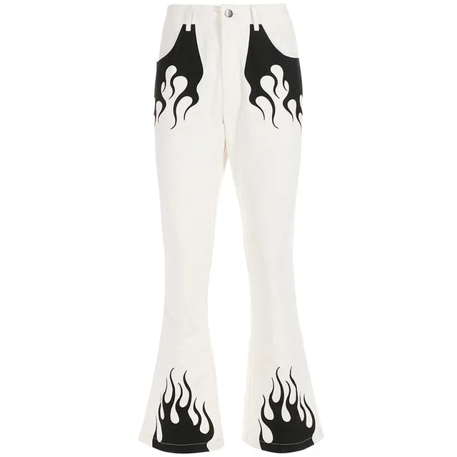 Caliente high waist flare plants