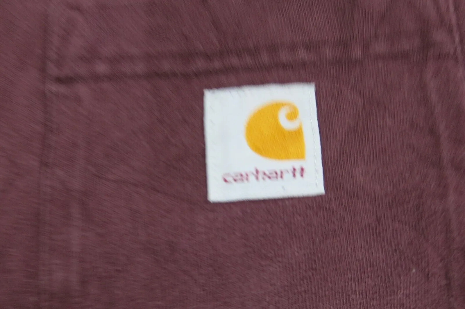 Carhartt Shirt Mens XL Red Crew Neck Tee Short Sleeve Loose Fit Logo Casual