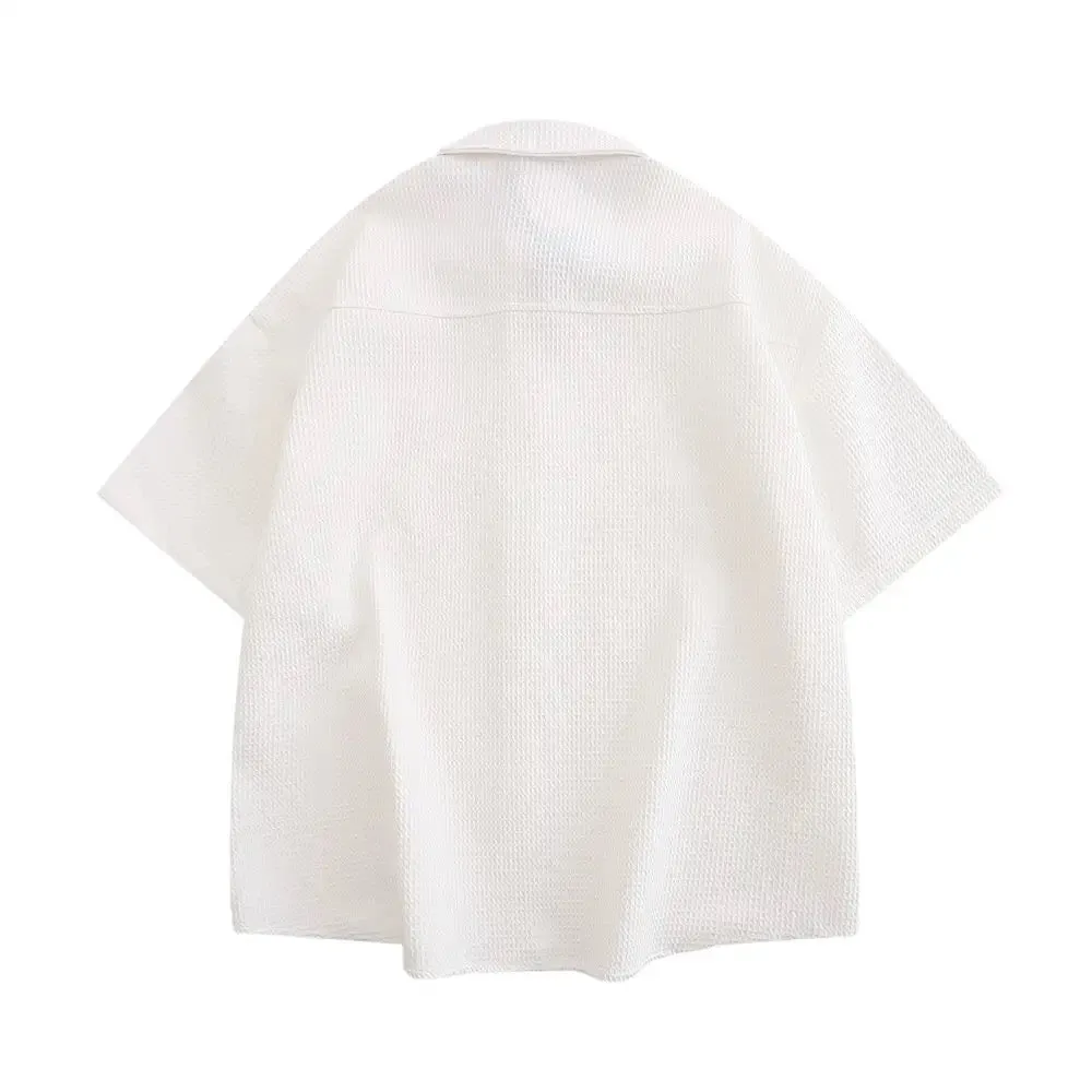 Chained Elegance Waffle Shirt