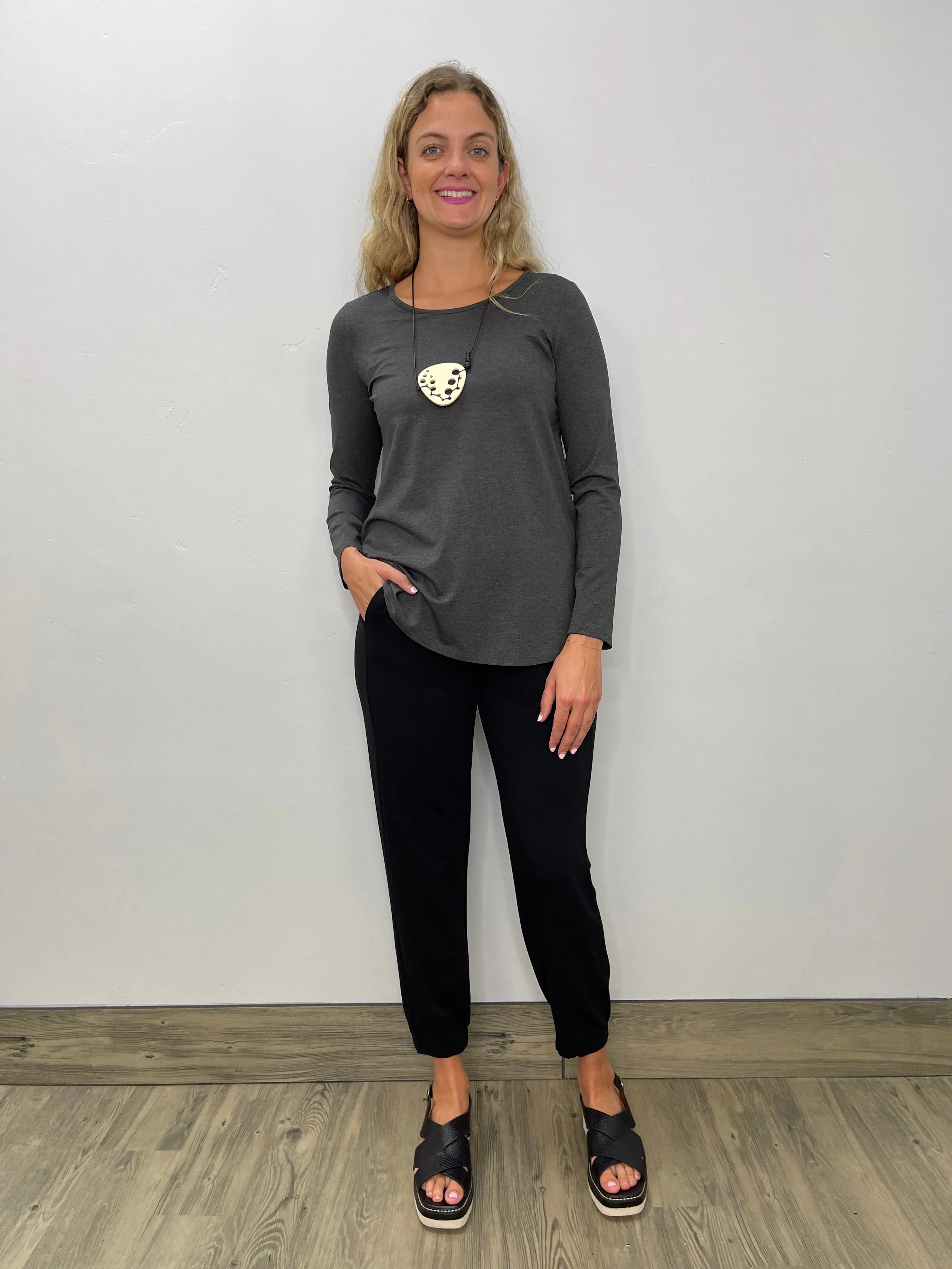 Charcoal Long Sleeve Tee