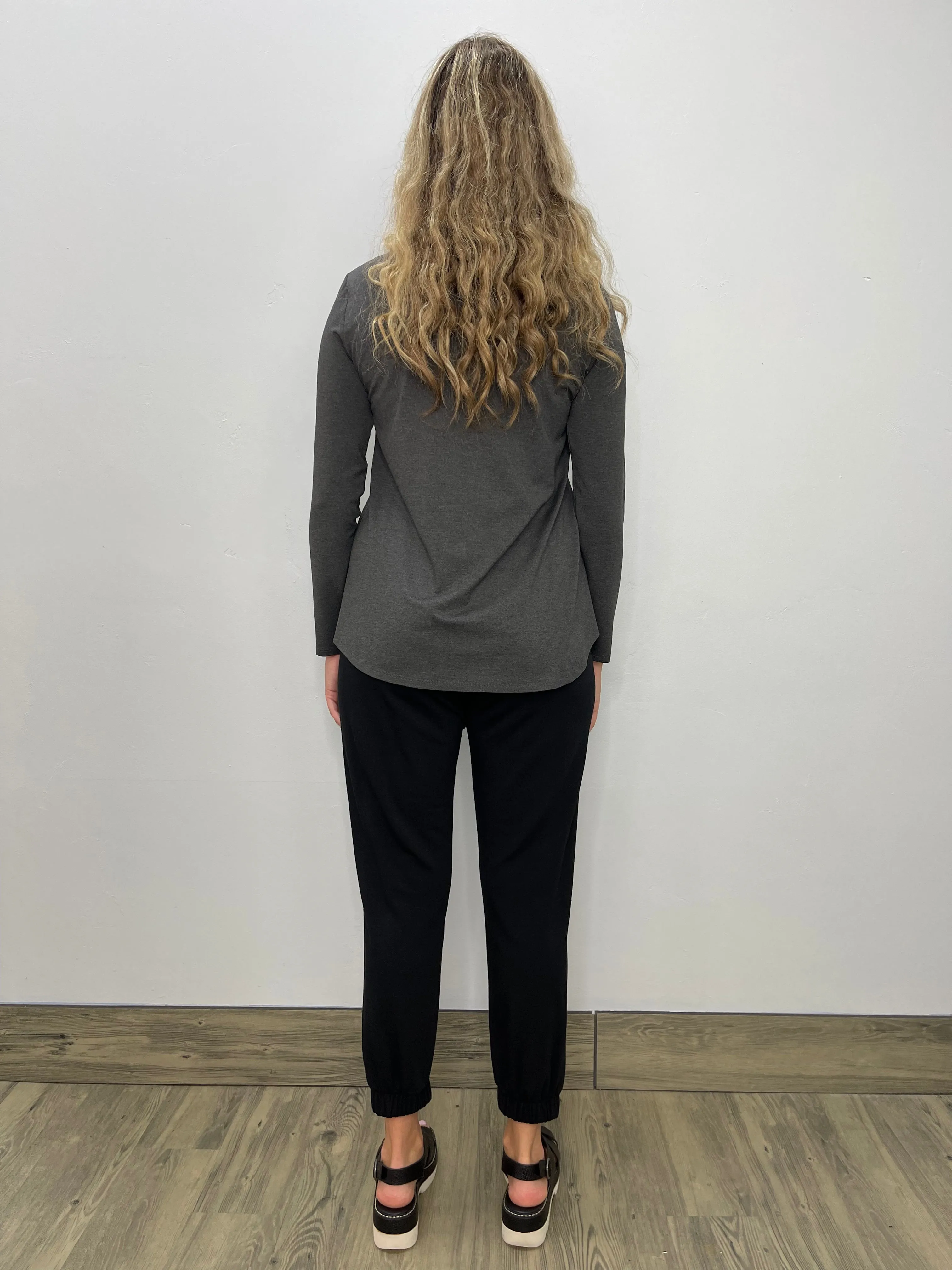 Charcoal Long Sleeve Tee