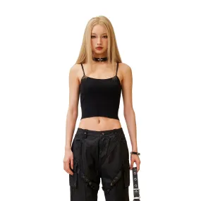 Compass Cross Classic Knitted Vest Top Black