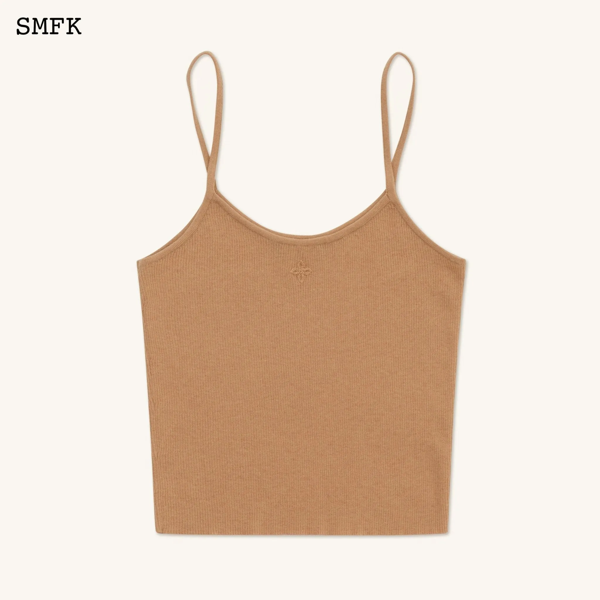 Compass Cross Classic Knitted Vest Top Nude