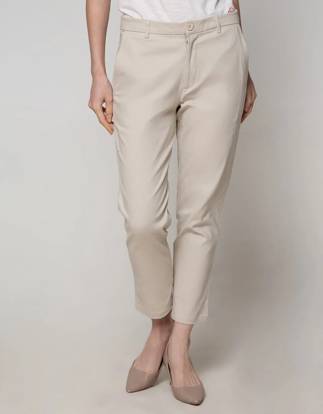Connexion Chinos Pants Stretch Back Elastic Hidden