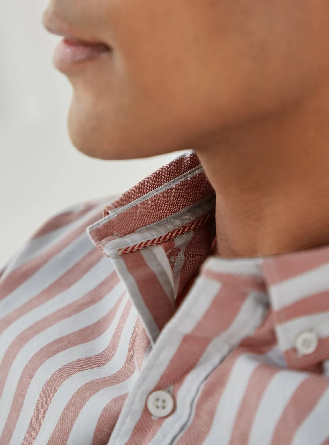 Coral Rift Stripe Shirt