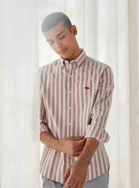 Coral Rift Stripe Shirt