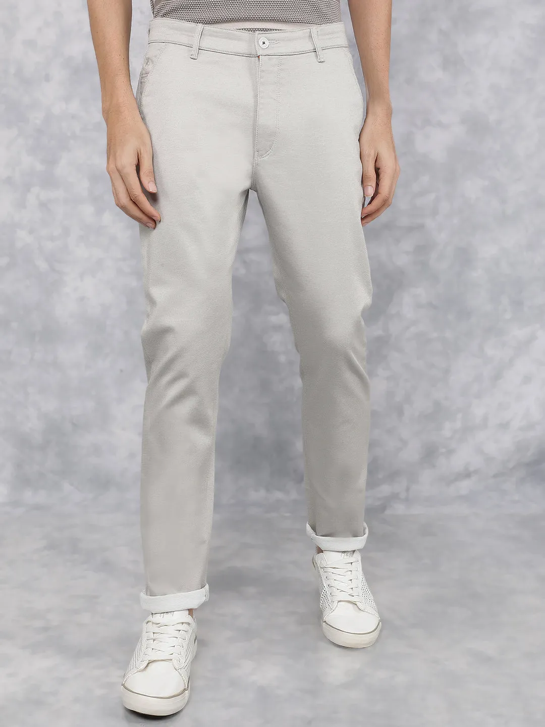 Cream Chinos Trousers
