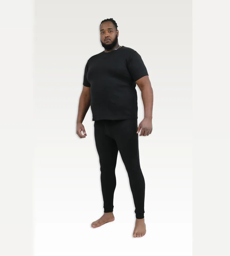 D555 Thermal Short Sleeve T-Shirt For Men in Black, 2XL-8XL