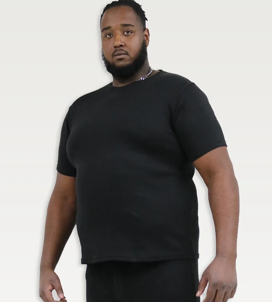 D555 Thermal Short Sleeve T-Shirt For Men in Black, 2XL-8XL