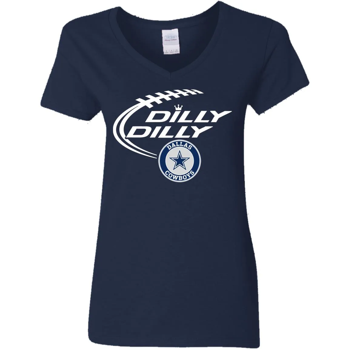 Dilly Dilly Dallas Cowboys Nfl Football Women V-Neck T-Shirt