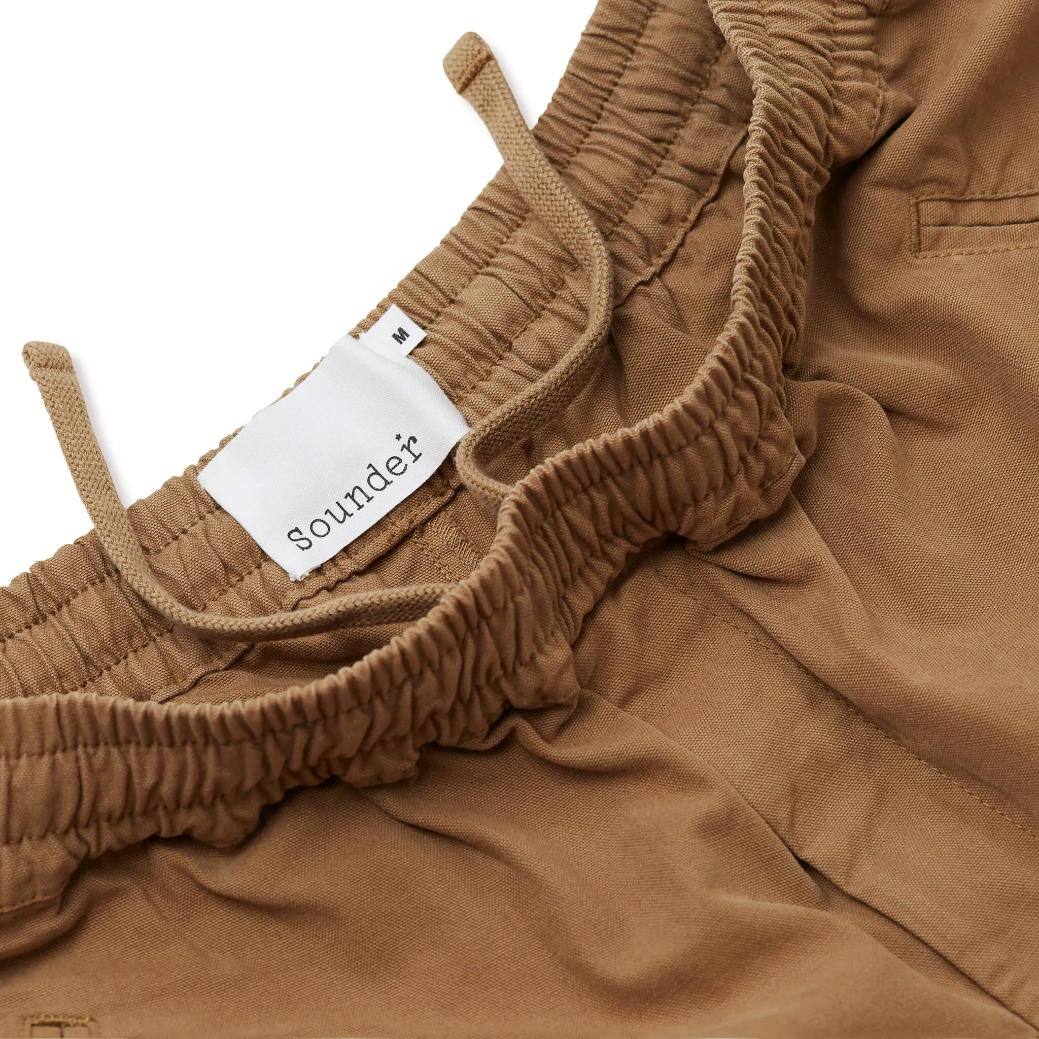 Drawcord Good Walk Chino - Brushed Cotton Tan