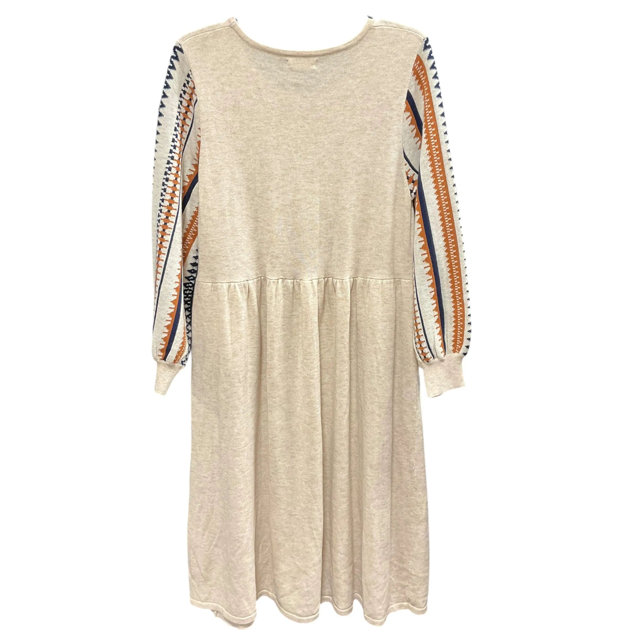 Dress Sweater By Roolee In Cream, Size: M