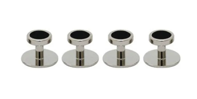 DSI-London Luxury Dress Studs with Silver Rim 4526 Various Colours