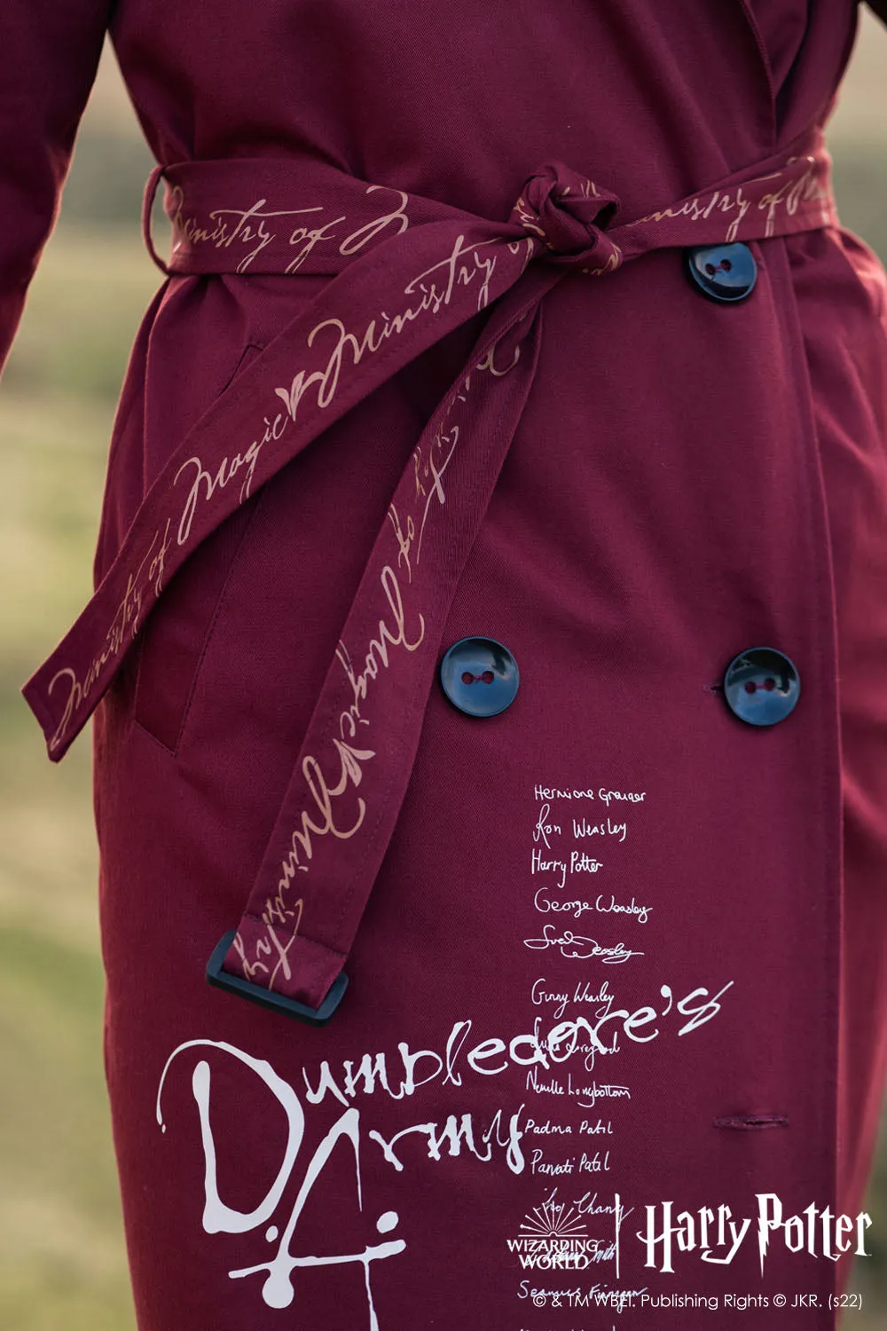 Dumbledore's Army trench coat