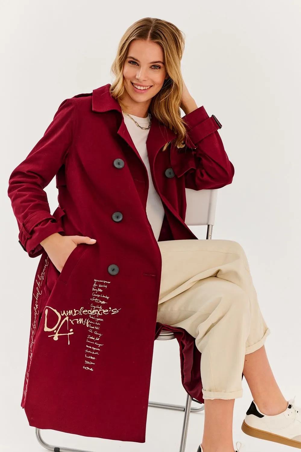 Dumbledore's Army trench coat