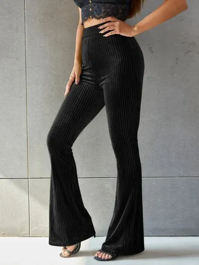 Elevated Textured High Waist Pants