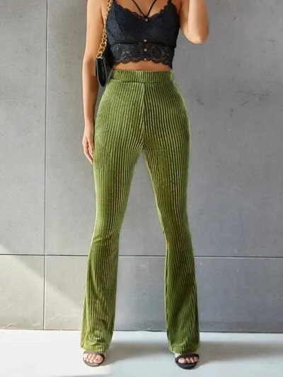 Elevated Textured High Waist Pants