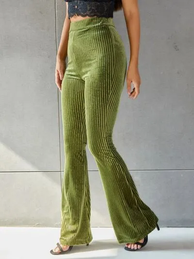 Elevated Textured High Waist Pants